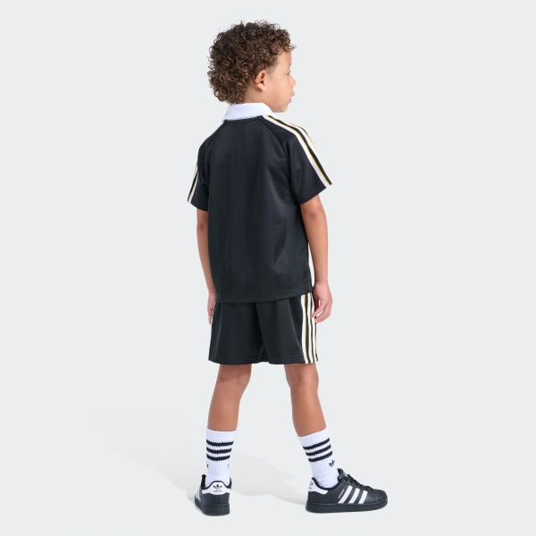 Black ARCHIVE JERSEY SHORT SET