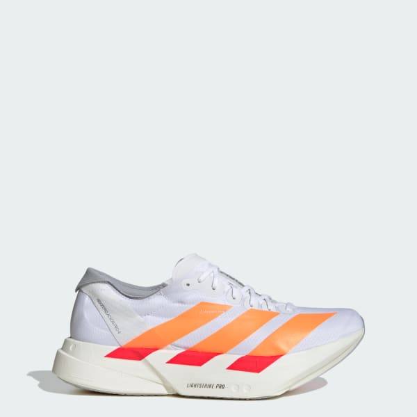 White Adizero Adios Pro 4 Shoes