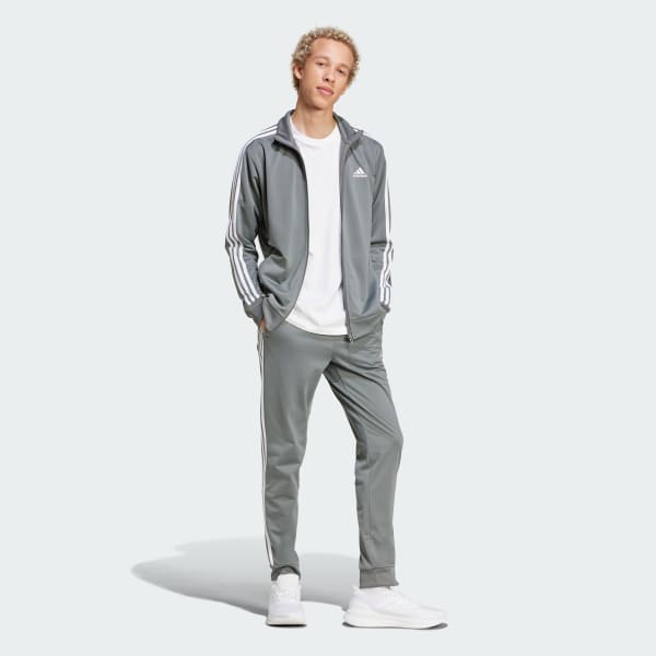 Grey Basic 3-Stripes Tricot Track Suit