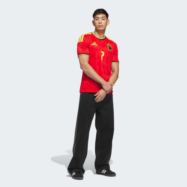 Red Belgium 26 Home De Bruyne Jersey