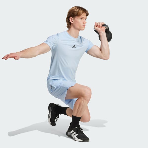 Blue Designed for Training Workout Tee