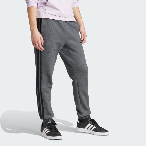 Grey Essentials 3-Stripes Fleece Pants