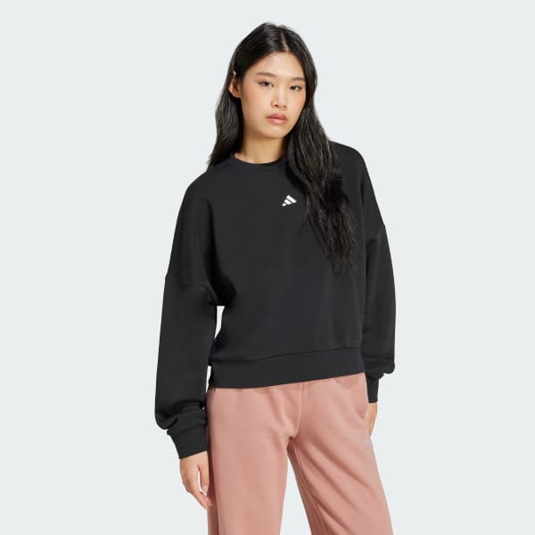 Black Essentials Small Logo Feelcozy Sweatshirt