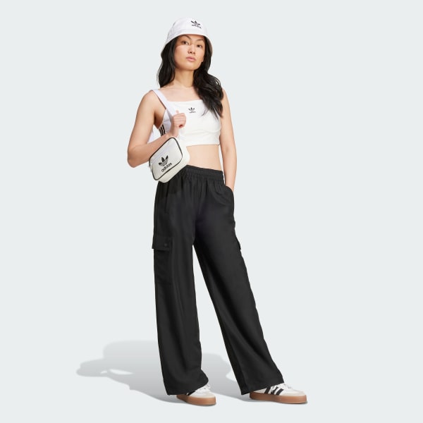 Black Essentials Woven Cargo Pants