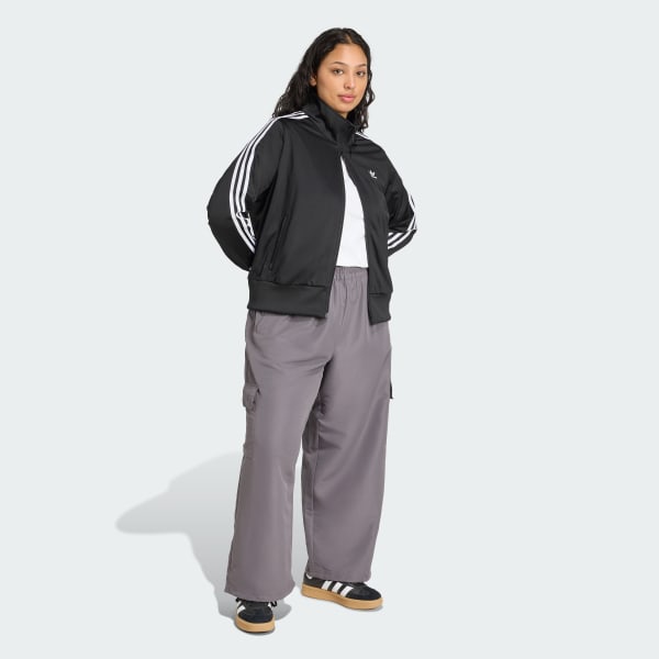 Grey Essentials Woven Cargo Pants (Plus Size)