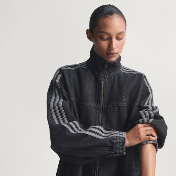 Black FIREBIRD ADILENIUM TRACK TOP DENIM