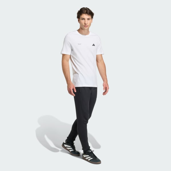 White FOOTBALL SLOGAN GRAPHIC T-SHIRT