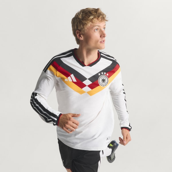 White Germany 26 Home Authentic Long Sleeve Jersey