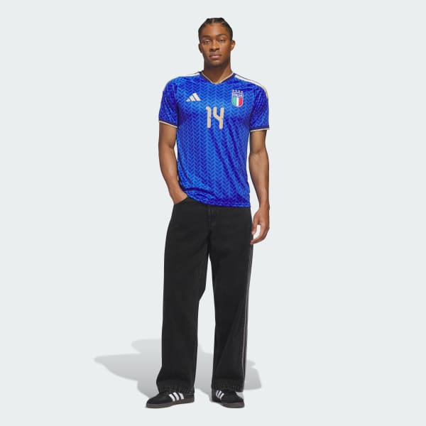 Blue Italy 26 Home Chiesa Jersey