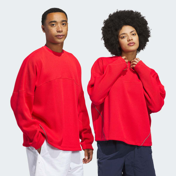 Red La Cienega Long Sleeve Sports Tee