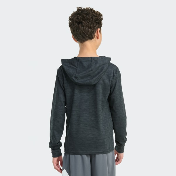 Grey Long Sleeve All Sport Polyester Pullover Hoodie