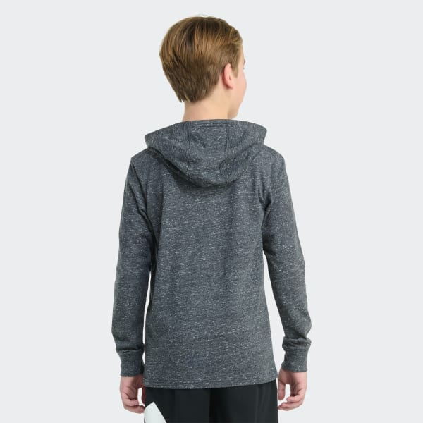 Multi Long Sleeve Hooded Snow Heather Tee