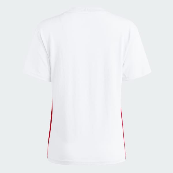 White Louisville Cardinals Essentials 3-Stripes Tee