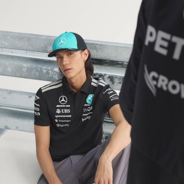 Black MERCEDES - AMG PETRONAS FORMULA 1 TEAM Engineers Polo Shirt