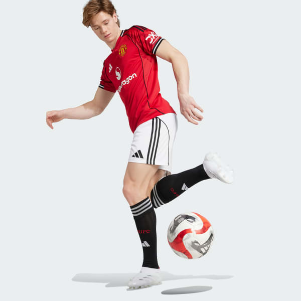 White Manchester United 25/26 Home Shorts