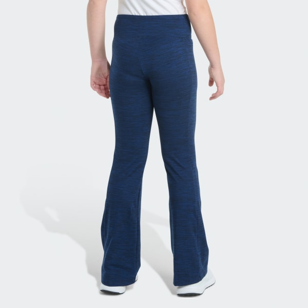 Blue Mélange Flare Leg Pant