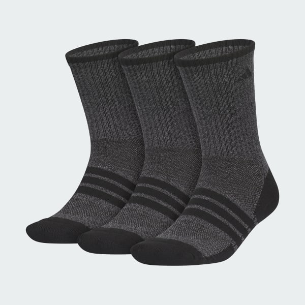 Black Men's Cushioned X 4 3-Pack Crew