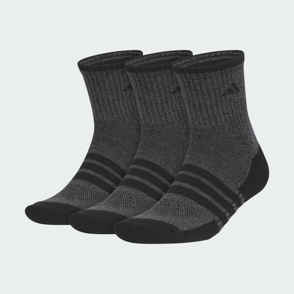 Black Men's Cushioned X 4 3-Pack Mid-Crew