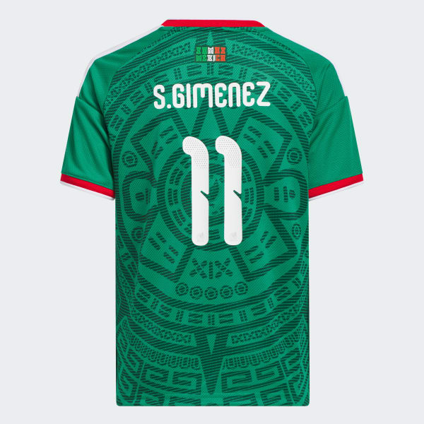 Green Mexico 26 Home Gimenez Kids Jersey