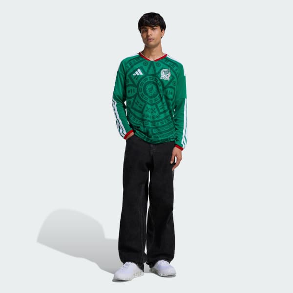 Green Mexico 26 Home Long Sleeve Jersey