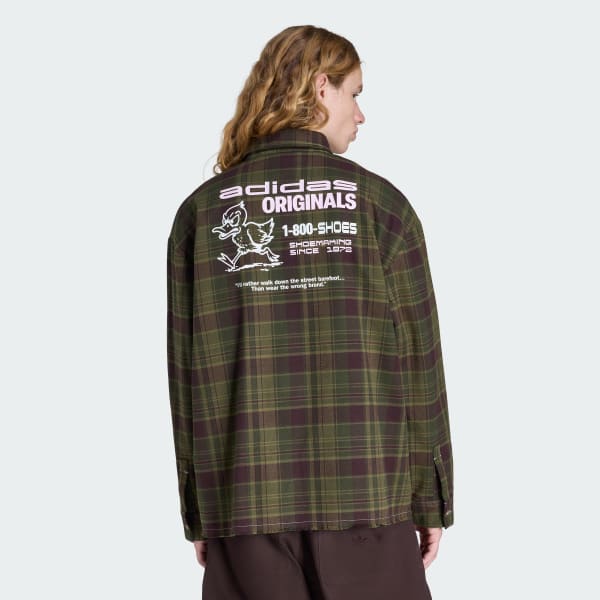 Green ORIGINALS FLANNEL LONG SLEEVE WORK SHIRT