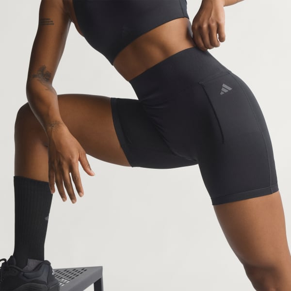 Black Optime Power Short Leggings