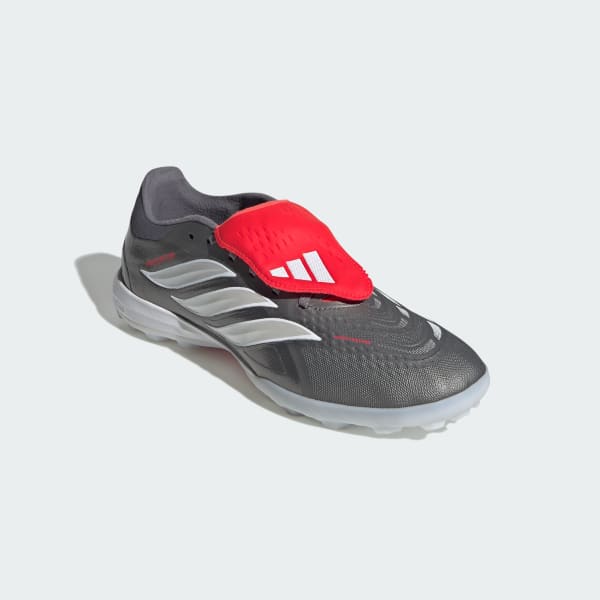 Grey PREDATOR PRO Fold-Over Tongue Turf Soccer Shoes