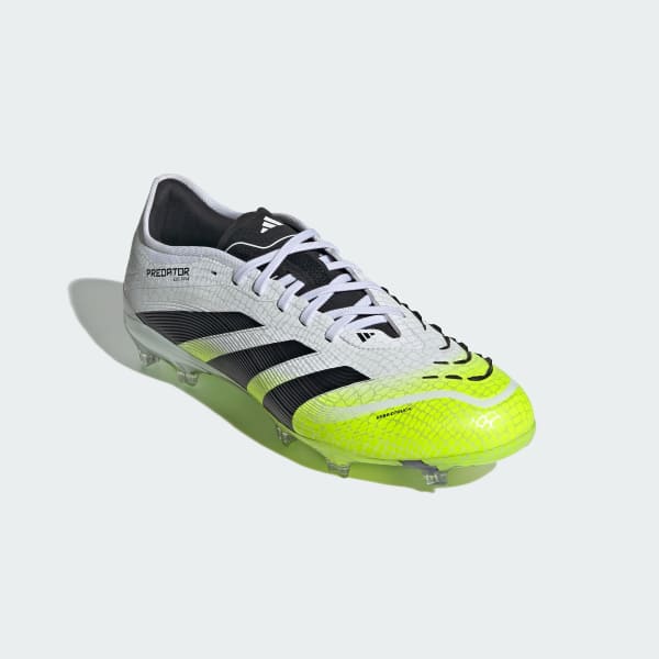 White Predator Pro Firm Ground Cleats
