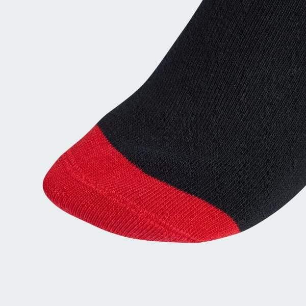 Black ROSES CREW SOCKS 2 PAIRS