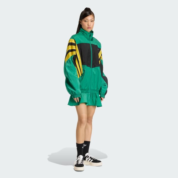 Green SANTIAGO WOVEN TRACK TOP