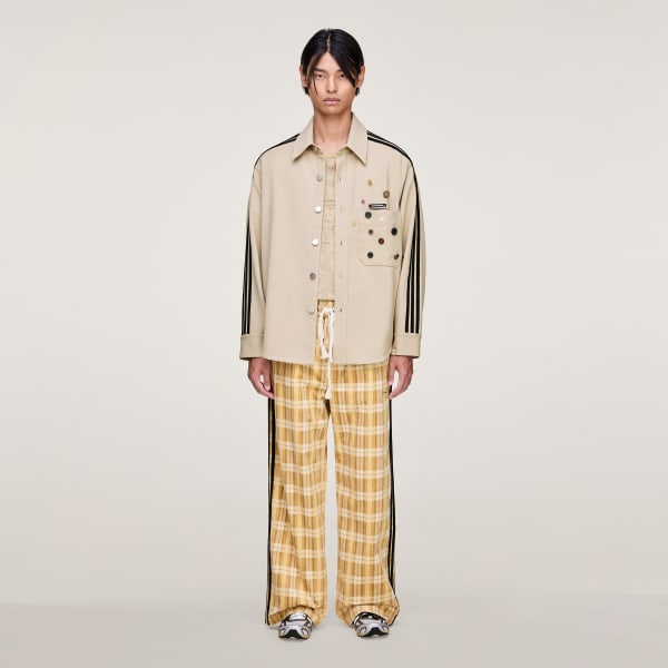 White SONG FOR THE MUTE ADI006 PLAID PANT