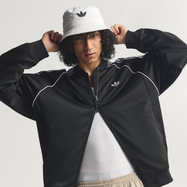 Black SST ADICOLOR CLASSICS LOOSE TRACK TOP