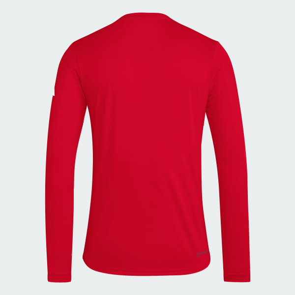 Red ST. JOHN’S UNIVERSITY MEN’S LONG SLEEVE PREGAME TEE