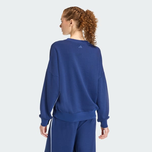 Blue Seasonal Essentials Colorpop Sweatshirt with Embroidered Graphic