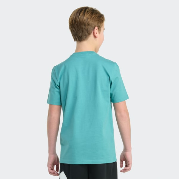 Green Short Sleeve Cheese Stripe Life Graphic tee