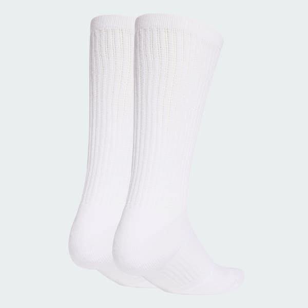 White Slouch Socks 2 Pair Pack