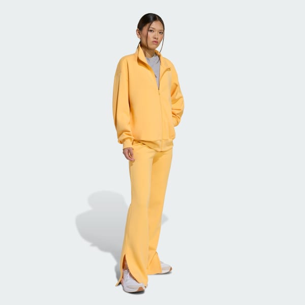 Orange Soft Lux Flared Pants