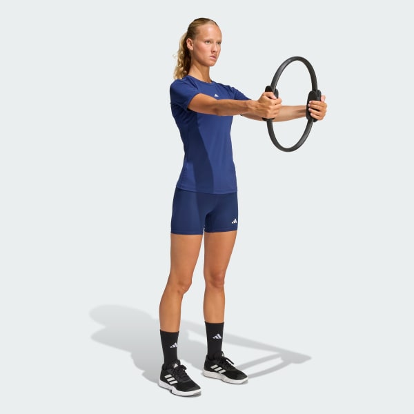 Blue Techfit Short Leggings