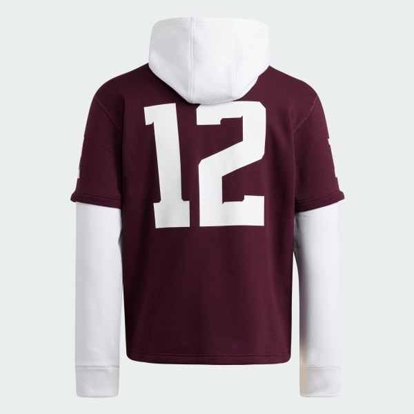 Burgundy Texas A&M Aggies Football Jersey Hoodie