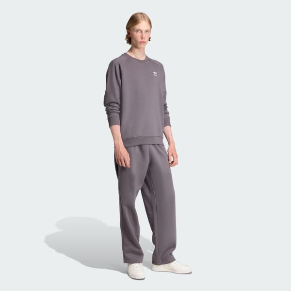 Grey Trefoil Essentials Crew Sweatshirt