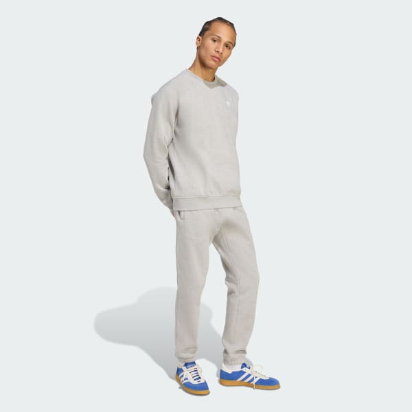 Grey Trefoil Essentials Crew Sweatshirt