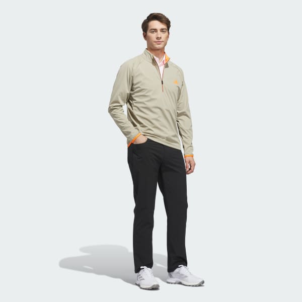 Brown ULTIMATE365 DURABLE WATER REPELLENT WIND QUARTER-ZIP Sweatshirt