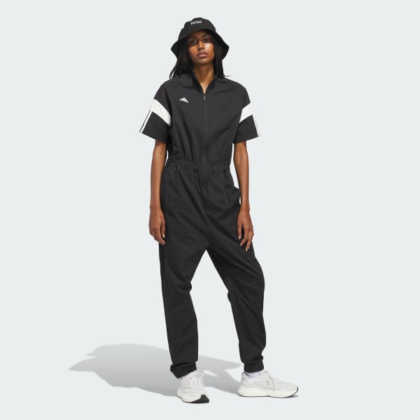 Black WOMENS TIRO JUMPSUIT