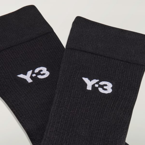 Black Y-3 Classic Crew Socks