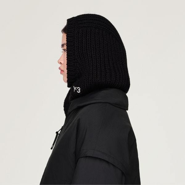 Black Y-3 Knitted Hood
