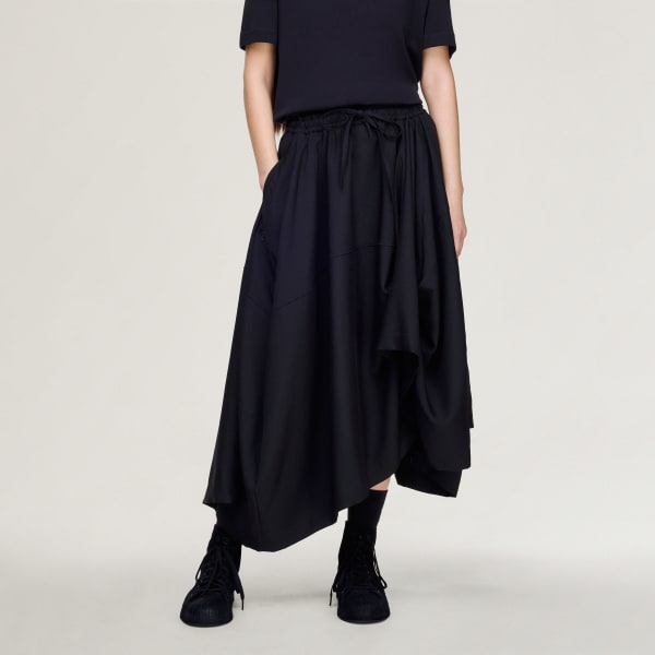 Black Y-3 SPORT UNIFORM SKIRT