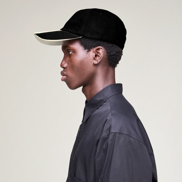 Black Y-3 STRIPES CAP