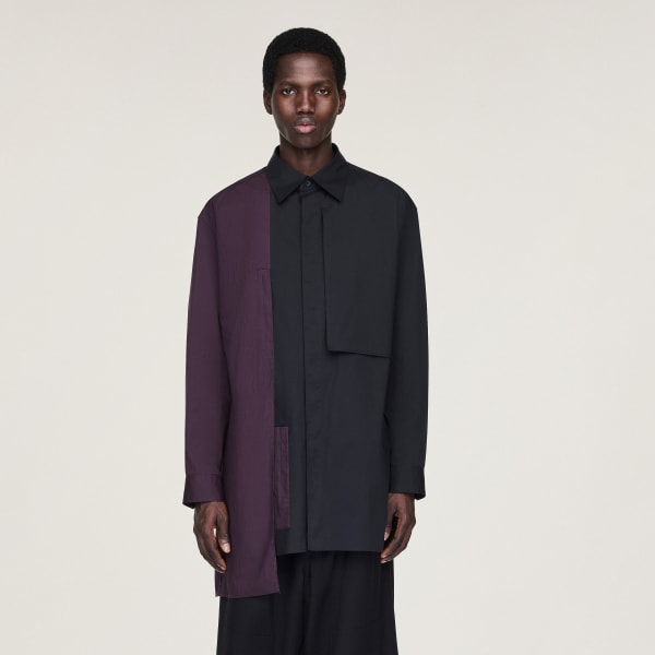 Burgundy Y-3 Sporty Cotton Shirt