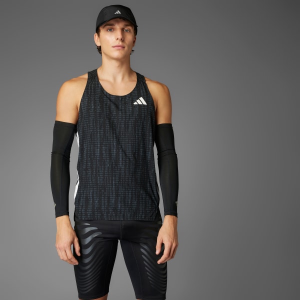 Grey Adizero Running Singlet