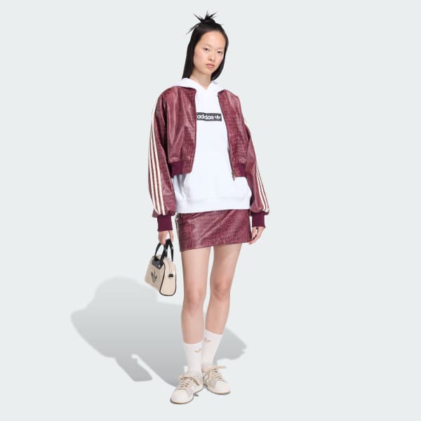 Burgundy PLEATHER JACKET